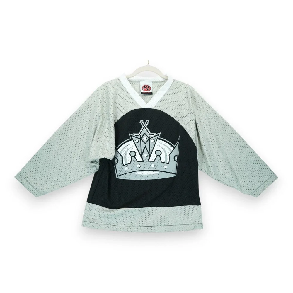 LA KINGS‎ K1 SPORTSWEAR CROWN HOCKEY JERSEY ~ YOUNG ~ SIZE YL